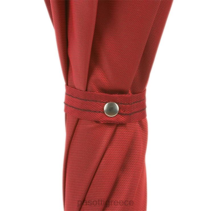 ομπρέλα | PASOTTI 478fa oxf-4 w40pr - κόκκινη ομπρέλα με ασημί κυνηγόσκυλο 2N6B827 άνδρες